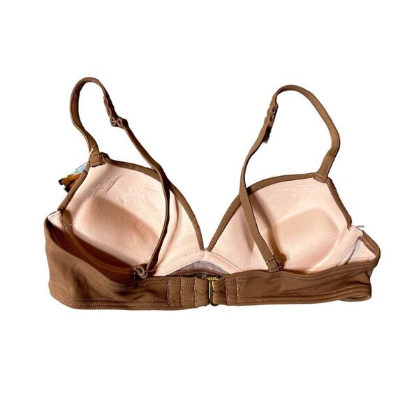 Smart‎ & Sexy Bikini Top Womens 32A Brown Convertible Push-Up Bikini Top NEW - Picture 2 of 6